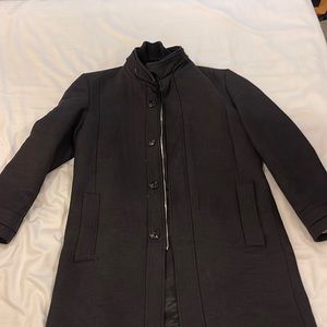Zara man grey collar coat